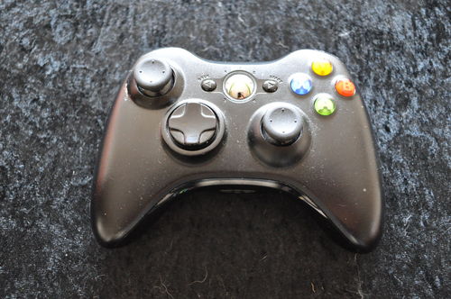 XBOX 360 Controller Black With batterij cover