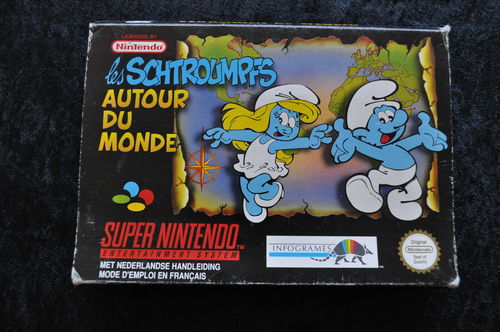 Les Schtroumpfs Autour du Monde Boxed Nintendo SNES