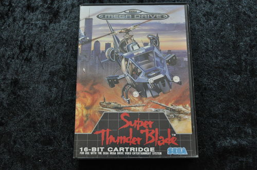 Super Thunder Blade Sega Mega Drive Game Geen Manual