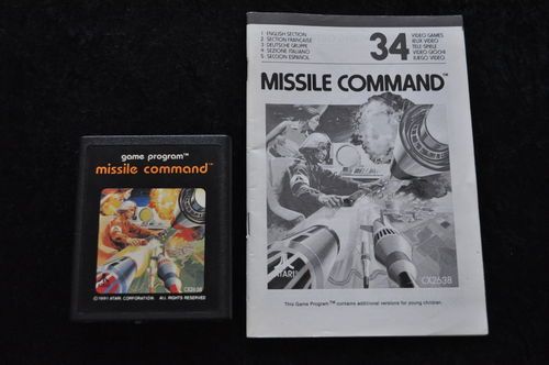Missile command Atari 2600 Met Manual