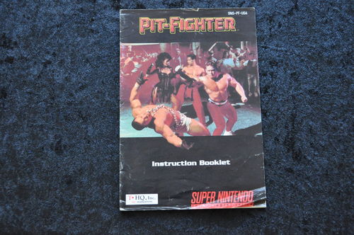 Pit fighter Nintendo Snes Manual SNSP-PF-USA