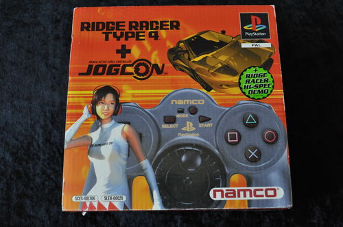 Ridge Racer type 4 + Jogcon Namco Controller Playstation 1