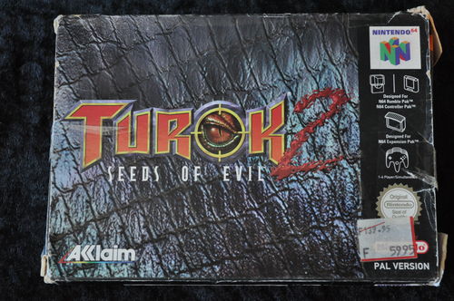 Turok 2 Seeds of Evil Nintendo 64 N64 Boxed PAL