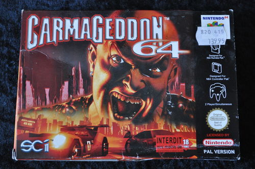 Carmageddon 64 Nintendo 64 N64 Boxed PAL