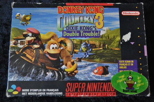 Donkey Kong Country 3 Dixie Kong's Double Trouble! Nintendo SNES Boxed PAL