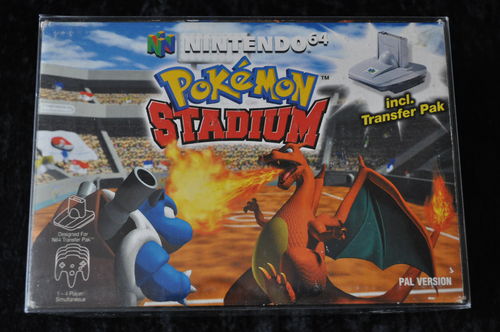 Nintendo 64 Pokemon Stadium Complete + Transfer Pak & Inlay N64