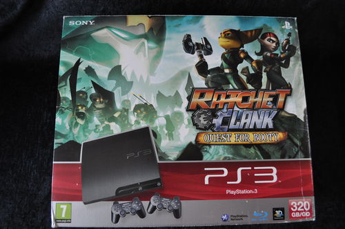 Sony PlayStation 3 Slim Ratchet & Clank Quest for Booty Bundle