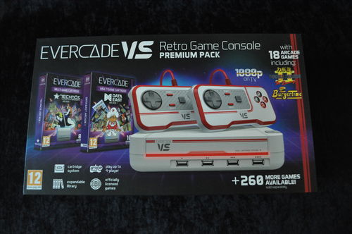 Evercade VS Home Console  Premium Pack 2 controllers + 2 cartridges