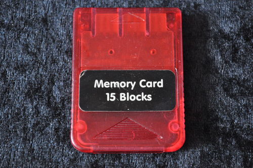 Playstation 1 Memory Card 15 Blocks Red PS1