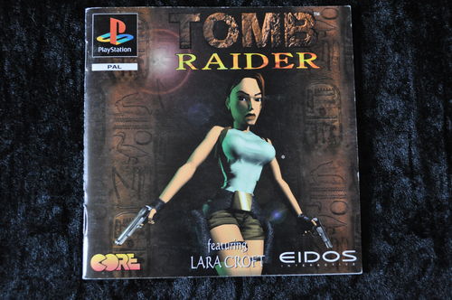 Tomb Raider Playstation 1 PS1 Big Box Manual Only PAL