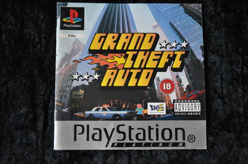 Grand Theft Auto Platinum Playstation 1 PS1 Manual Only PAL