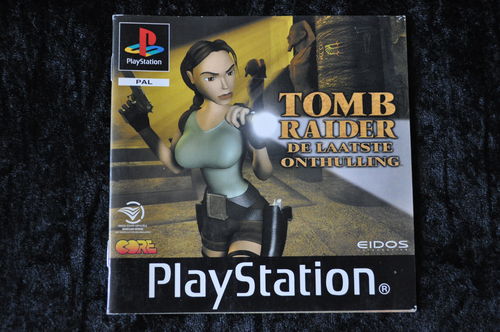 Tomb Raider De Laatste Onthulling Playstation 1 PS1 Manual Only PAL