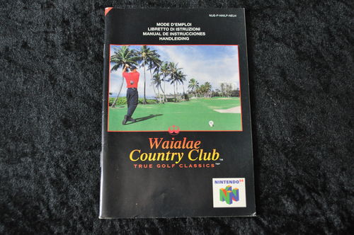 Waialae Country Club True Golf Classics Nintendo 64 N64 Manual
