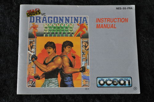 Bad Dudes vs Dragonninja Nintendo NES Manual NES-55-FRA