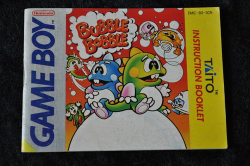 Bubble Bobble Nintendo Gameboy Classic DMG-B2-SCN Manual