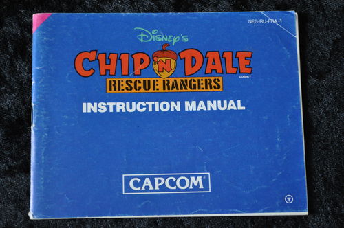 Chip 'N Dale Rescue Rangers Nintendo NES Manual NES-RU-FRA-1