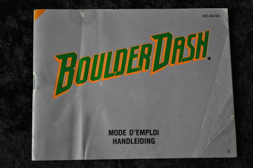 Boulder Dash Nintendo NES Manual NES-XB-FAH