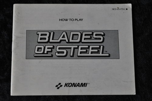 Blades Of Steel Nintendo NES Manual NES-VS-FRA
