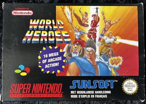World Heroes Nintendo SNES Boxed PAL