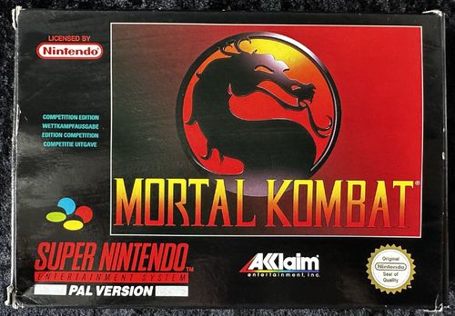 Mortal Kombat Nintendo SNES Boxed PAL