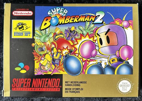 Super Bomberman 2 Nintendo SNES Boxed PAL