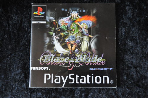 Blaze & Blade Eternal Quest Playstation 1 PS1 Manual Only PAL