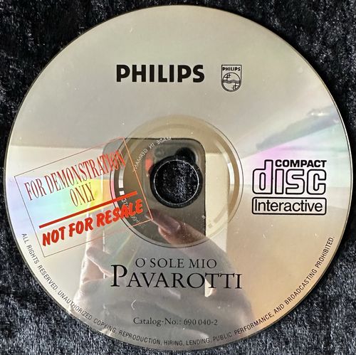 O Sole Mio Pavarotti Philips CDi Demo Disc