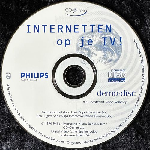 Internetten op je TV Philips CDi Demo Disc