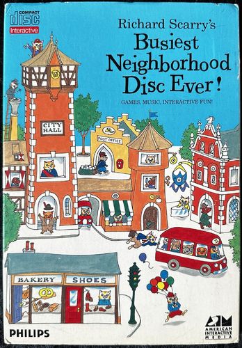 Richard Scarry's Busiest Neighborhood Disc Ever Philips CDi Boxed