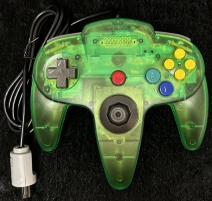N64 Controller Crystal Groen Transparant Nintendo 64 Nieuw