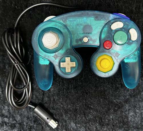 Nintendo GameCube Controller Crystal Blauw Transparant NGC Nieuw
