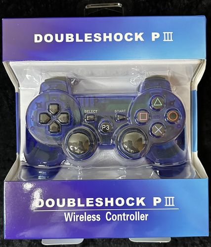 Dual Shock Controller Wireless voor PS3 Playstation3 Crystal Blauw Nieuw