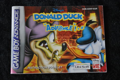 Donald Duck GBA Manual AGB-ADKP-EUR