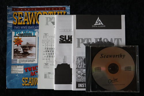 Seaworthy PT Boat, Sub Battle PC Game+Manuals