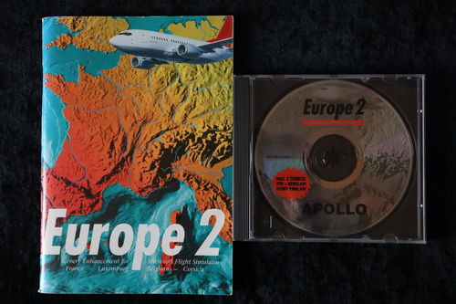 Europe 2 Scenery for Microsoft Flight Simulator PC Game+Manual