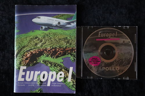 Europe 1 Scenery for Microsoft Flight Simulator PC Game+Manual